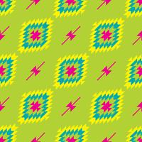 Mexican Folkloric  tracery textile seamless pattern vector