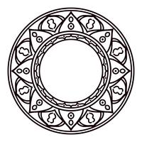 Mandalas. Ethnic decorative elements in a circle.  vector