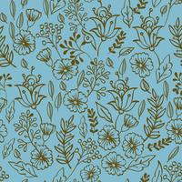 Vintage floral seamless pattern  vector