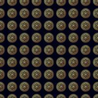 Gold flower seamless pattern. vector