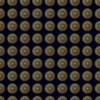 Gold flower seamless pattern. vector