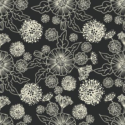Trendy Seamless Floral Pattern 