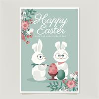 Vector Easter Card Template