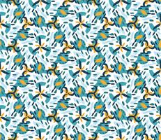 Retro geometric hexagon seamless pattern vector