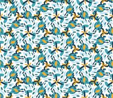 Retro geometric hexagon seamless pattern vector