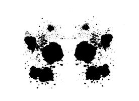 Prueba de mancha de tinta de Rorschach vector