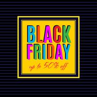 Black Friday Sale Poster design  vector
