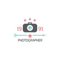 Fotografía de insignias y etiquetas en estilo vintage vector