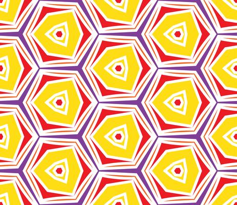 Seamless vintage abstract pattern with triangles in the style of 80 s. 