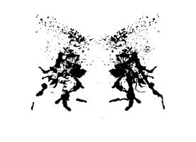 Rorschach inkblot test vector