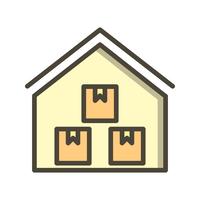 Storage Warehouse Vector Icon