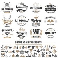 Vintage Retro Vector Logo para banner