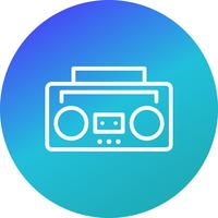 Icono de Vector de cinta de audio