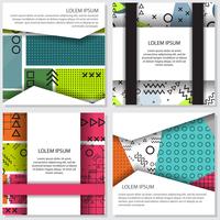 memphis background style Design Template vector