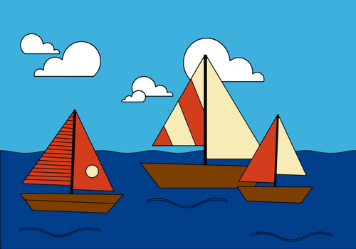 Vector de barco gratis