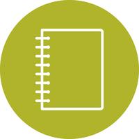 Vector Spiral Notebook Icon