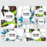 Low Poly Flyer style background Design Template vector