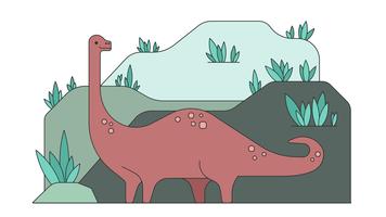 Dinosaur Brontosaurus Vector