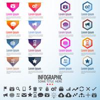 Plantilla de diseño de infografías vector