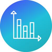 Icono de estadísticas vectoriales vector