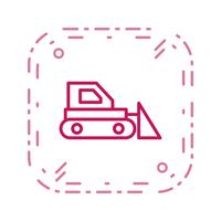 Bulldozer Vector Icon