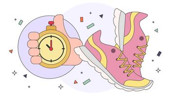 Running Shoes Vector