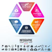 Plantilla de diseño de infografías vector