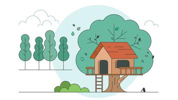 Tree House Vector