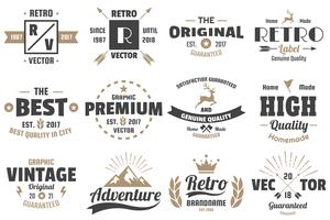 Vintage Retro Vector Labels for banner