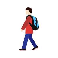 Vector Walking to School Icon