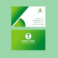 Green Awesome Business Card vector