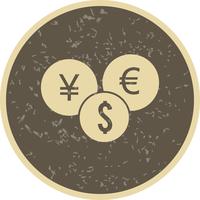 Vector icono de monedas