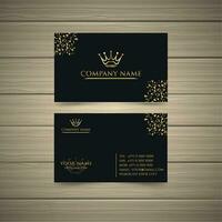 Latest Gold Business Card vector