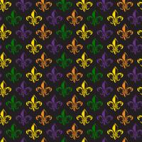 Mardi Gras Carnaval de patrones sin fisuras con fleur-de-lis. Fondo sin fin de Mardi Gras, textura, envoltura. Vector. vector