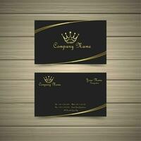 Simple Gold Business Card vector