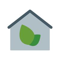 Eco House Vector Icon