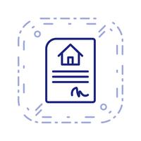 House Contract Vector Icon