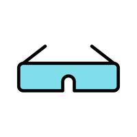 3d Glasses Vector Icon