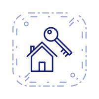 House Key Vector Icon