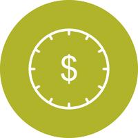 El tiempo es dinero Vector icono