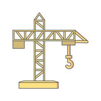 Grúa de construcción vector