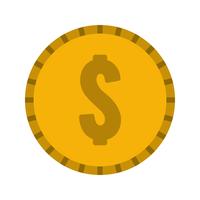 Vector Dollars Coin Icon