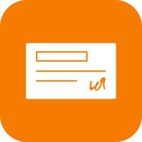 Vector Cheque Icon