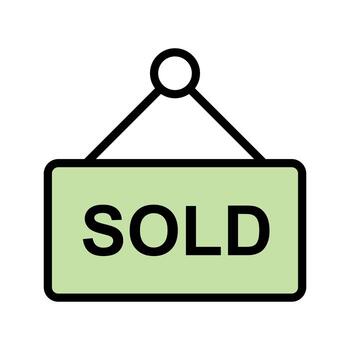 Icono de Vector vendido