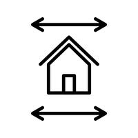 Icono de Vector de planos de bienes raíces