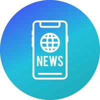 Vector icono de noticias