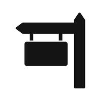 Sign Board Vector Icon