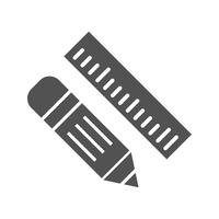 Vector Pencil  Ruler Icon