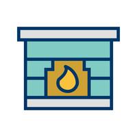 Fire Place Vector Icon