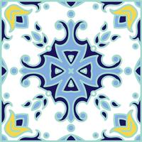 Azulejos de azulejo portugués. Azul y blanco hermosa patte inconsútil vector